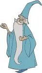 Sword In The Stone Merlin The Wizard Various Classic Magical And Wise Poses - Filled Embroidery Design - 8516