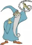 Sword In The Stone Merlin The Wizard Various Classic Magical And Wise Poses - Filled Embroidery Design - 8518