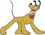 Three Musketeers Pete Villain Various Poses And Pluto Dog Character - Filled Embroidery Design - 8536