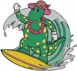 The Wiggles Characters Dorothy Dinosaur Captain Feathersword Waggs Dog Group - Filled Embroidery Design - 8538