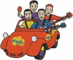 The Wiggles Original Band Members Greg Murray Anthony Jeff Dorothy Dinosaur Car - Filled Embroidery Design - 8543