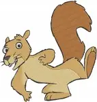 Cute Coon Squirrels - Multiple Playful And Standing Poses - Forest Animal Friends - Filled Embroidery Design - 8549