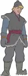 Frozen Kristoff Ice Harvester Various Standing Poses And Expressions Character - Filled Embroidery Design - 3069