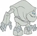 Frozen Elsa Anna Olaf And Marshmallow Snow Monster Character Groupings - Filled Embroidery Design - 3082