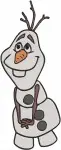 Frozen Oaken Shopkeeper Olaf Snowman Sunbathing And Various Funny Poses - Filled Embroidery Design - 3086