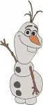 Frozen Olaf The Snowman Collection Of Various Cute And Expressive Poses - Filled Embroidery Design - 3087