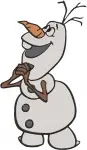 Frozen Olaf The Snowman Collection Of Various Cute And Expressive Poses - Filled Embroidery Design - 3089