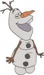 Frozen Olaf Snowman Various Poses Including Juggling Head And Wizard Costume - Filled Embroidery Design - 3099