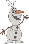 Frozen Olaf Snowman Various Poses Including Juggling Head And Wizard Costume - Filled Embroidery Design - 3100