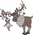 Frozen Sven Reindeer With Kristoff Olaf And Bulda The Troll Group Scenes - Filled Embroidery Design - 3131