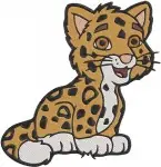Go Diego Go Diego Marquez Baby Jaguar And Boots The Monkey Animal Rescue - Filled Embroidery Design - 3136