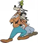 Goofy And Max Goof - Goofy Friends Group - Pete - Classic Disney Goof Troop Characters Set - Filled Embroidery Design - 3167