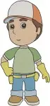 Handy Manny Garcia - Young Handyman With Tools - Construction Worker Kid - Preschool Coon - Filled Embroidery Design - 3211