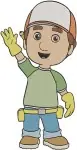 Handy Manny Garcia - Young Handyman With Tools - Construction Worker Kid - Preschool Coon - Filled Embroidery Design - 3213