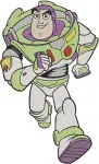 Toy Story - Buzz Lightyear Dynamic Action Poses - Flying Punching And Standing Ready - Space Hero - Filled Embroidery Design - 8613
