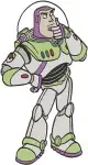 Toy Story - Buzz Lightyear Flying And Standing Poses - Space Ranger Ready For Action - Pixar Hero - Filled Embroidery Design - 8615