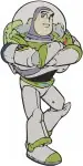 Toy Story - Buzz Lightyear Flying And Standing Poses - Space Ranger Ready For Action - Pixar Hero - Filled Embroidery Design - 8617