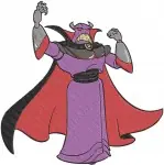 Toy Story - Emperor Zurg Evil Villain - Buzz Lightyear'S Archenemy - Dark Lord Poses - Pixar - Filled Embroidery Design - 8633