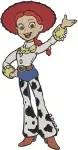 Toy Story - Jessie The Yodeling Cowgirl - Confident And Happy Poses - Pixar Character - Filled Embroidery Design - 8647