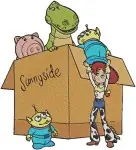 Toy Story - Jessie And Bullseye Horse - Andy'S Toys Box - Woody'S Roundup Gang - Filled Embroidery Design - 8650