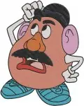 Toy Story - Mr Potato Head With Removable Ps - Funny Expressions And Poses - Pixar Toy - Filled Embroidery Design - 8661
