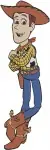 Disney Pixar Toy Story Woody Sheriff Doll Standing Running Classic Character - Filled Embroidery Design - 8688