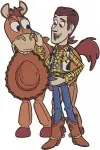 Disney Pixar Toy Story Woody Jessie Bo Peep Bullseye Horse Buzz Lightyear - Filled Embroidery Design - 8697