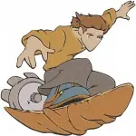 Disney Treasure Planet Jim Hawkins Sarah Hawkins Mother Son Dr Doppler Captain Amelia - Filled Embroidery Design - 8712