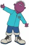 Tweenies Fizz Yellow Character Bella Blue Jake Green Milo Purple Group Fun - Filled Embroidery Design - 8742