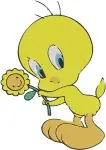 Looney Tunes Tweety Bird Yellow Canary Various Cute Poses Sweet Birdie Designs - Filled Embroidery Design - 8744
