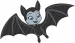 Disney Junior Vampirina Bat Form Demi Ghost Gregoria Gargoyle Friends Set - Filled Embroidery Design - 8781
