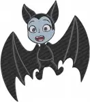 Disney Junior Vampirina Bat Form Demi Ghost Gregoria Gargoyle Friends Set - Filled Embroidery Design - 8782