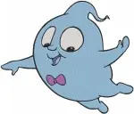 Disney Junior Vampirina Bat Form Demi Ghost Gregoria Gargoyle Friends Set - Filled Embroidery Design - 8784