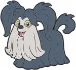 Vampirina With Wolfie The Dog And Demi The Ghost Various Character Poses - Filled Embroidery Design - 8800