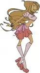 Winx Club Layla Aisha Fairy Of Waves And Flora Fairy Of Nature Various Poses - Filled Embroidery Design - 8848