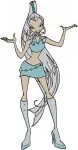 Winx Club Fairies Musa Music Layla Aisha Waves Roxy Animals Tecna Technology - Filled Embroidery Design - 8853