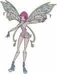 Winx Club Tecna Fairy Of Technology Various Digital And Futuristic Fairy Forms - Filled Embroidery Design - 8874