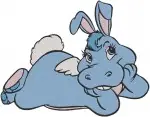 The Wuzzles Style Hybrid Animals - Hoppopotamus Hippo Rabbit And Rhinokey Rhino Monkey - Classic Coon Friends - Filled Embroidery Design - 8952