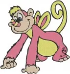 The Wuzzles Style Hybrid Animals - Moosel Bumblelion Hoppopotamus Panda Creature - Retro Coon Character Group - Filled Embroidery Design - 8959