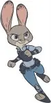 Zootopia - Judy Hopps And Nick Wilde Pners - Judy With Parents Stu And Bonnie Hopps - Disney Family And Friends - Filled Embroidery Design - 8994