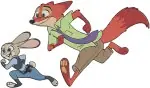 Zootopia - Judy Hopps And Nick Wilde Pners - Judy With Parents Stu And Bonnie Hopps - Disney Family And Friends - Filled Embroidery Design - 8995