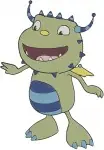 Henry Hugglemonster - Henry - Summer Sister - Cobby Brother - Ivor Baby Brother - Monster Family - Filled Embroidery Design - 3231