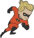 The Incredibles Family - Mr Incredible - Elastigirl Helen Parr - Violet - Dash - Superhero Team - Filled Embroidery Design - 3267