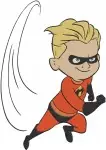 The Incredibles - Dash Parr Super Speed - Jack Jack Parr Baby Powers - Young Heroes - Filled Embroidery Design - 3268