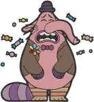 Disney Pixar Inside Out Anger Cloud Disgust Fear Bing Bong Riley Emotions - Filled Embroidery Design - 3289