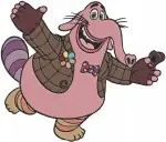 Disney Pixar Inside Out Bing Bong Imaginary Friend Pink Elephant Joyful Poses - Filled Embroidery Design - 3290