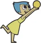 Disney Pixar Inside Out Joy Bing Bong Sadness Emotions Group Interactions Set - Filled Embroidery Design - 3307