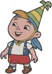 Disney Jake Never Land Pirates Captain Hook Smee Jake Cubby Pirate Crew - Filled Embroidery Design - 3346