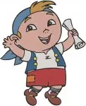 Disney Jake Never Land Pirates Cubby With Map Jake Sweeping Izzy Pirate Kids Bundle - Filled Embroidery Design - 3357