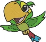 Jake And The Never Land Pirates Skully The Parrot And Izzy Various Poses - Filled Embroidery Design - 3420